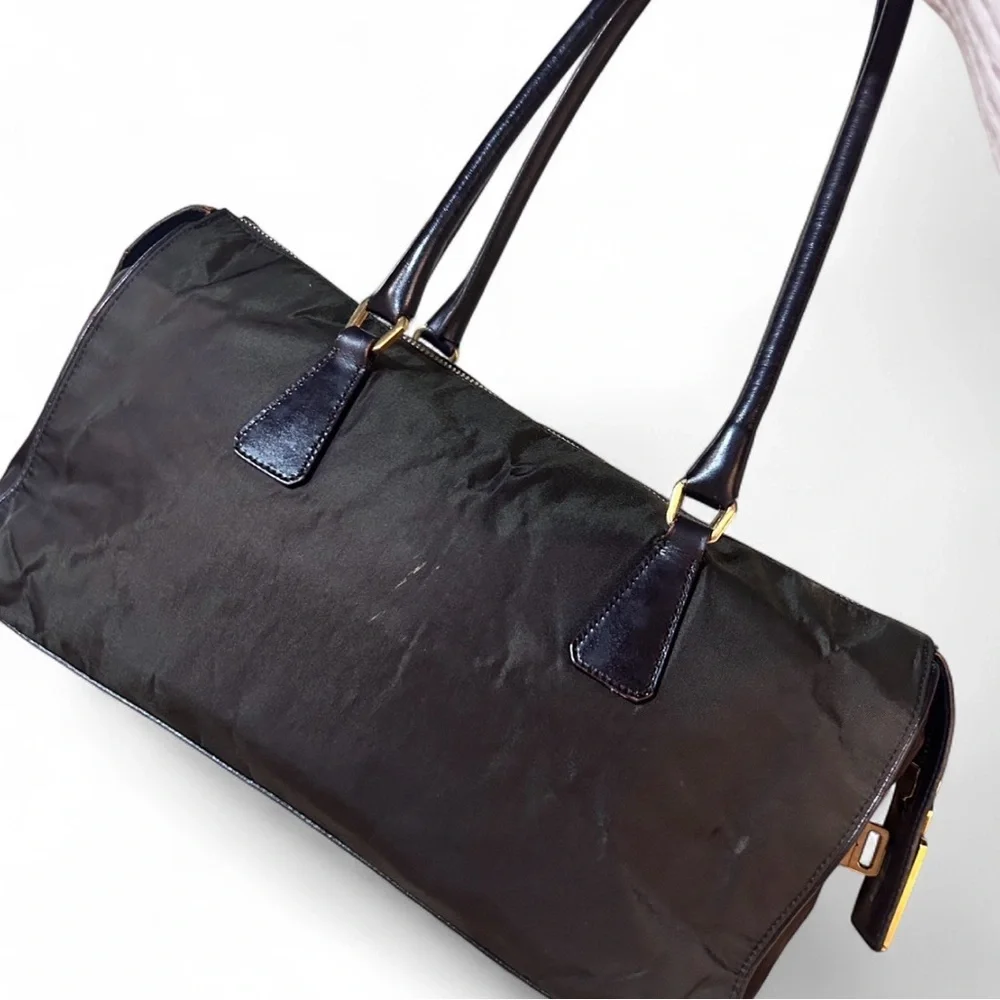 Prada Vintage Brown Women's Shoulder Handbag - Picture 13 of 16